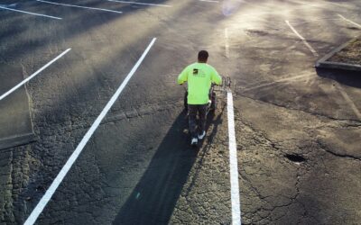 Parking lot striping