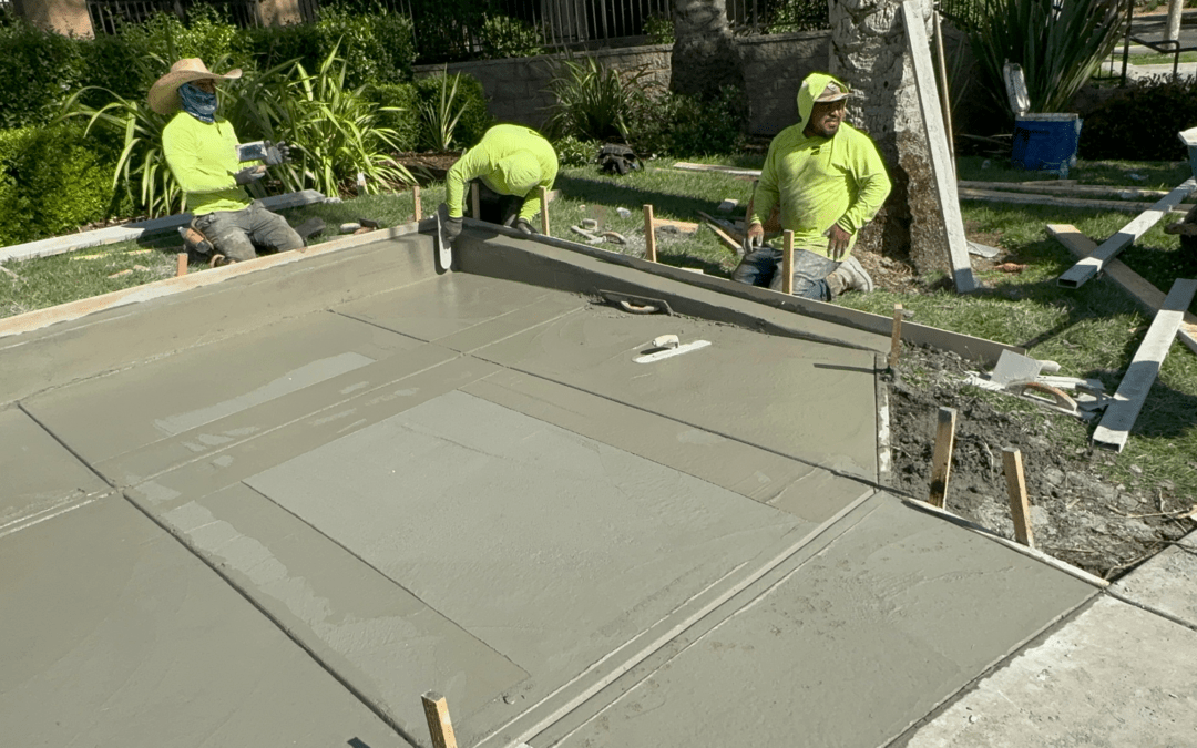 Concrete job at Lafayette St – Santa Clara, CA.